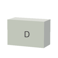 Повнотілий бетонний блок Патіо D